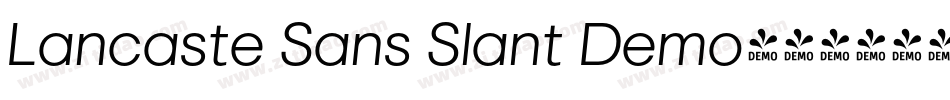 Lancaste Sans Slant Demo字体转换